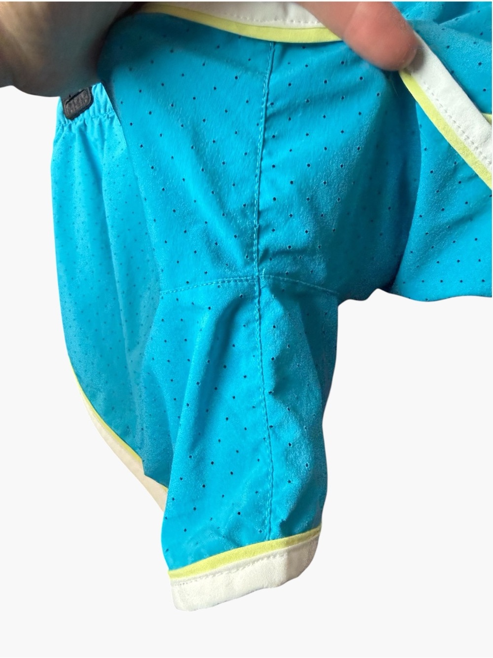 Rabbit Running Blue Athletic Shorts with Yellow Trim • Size Medium • EUC - Picture 5 of 7